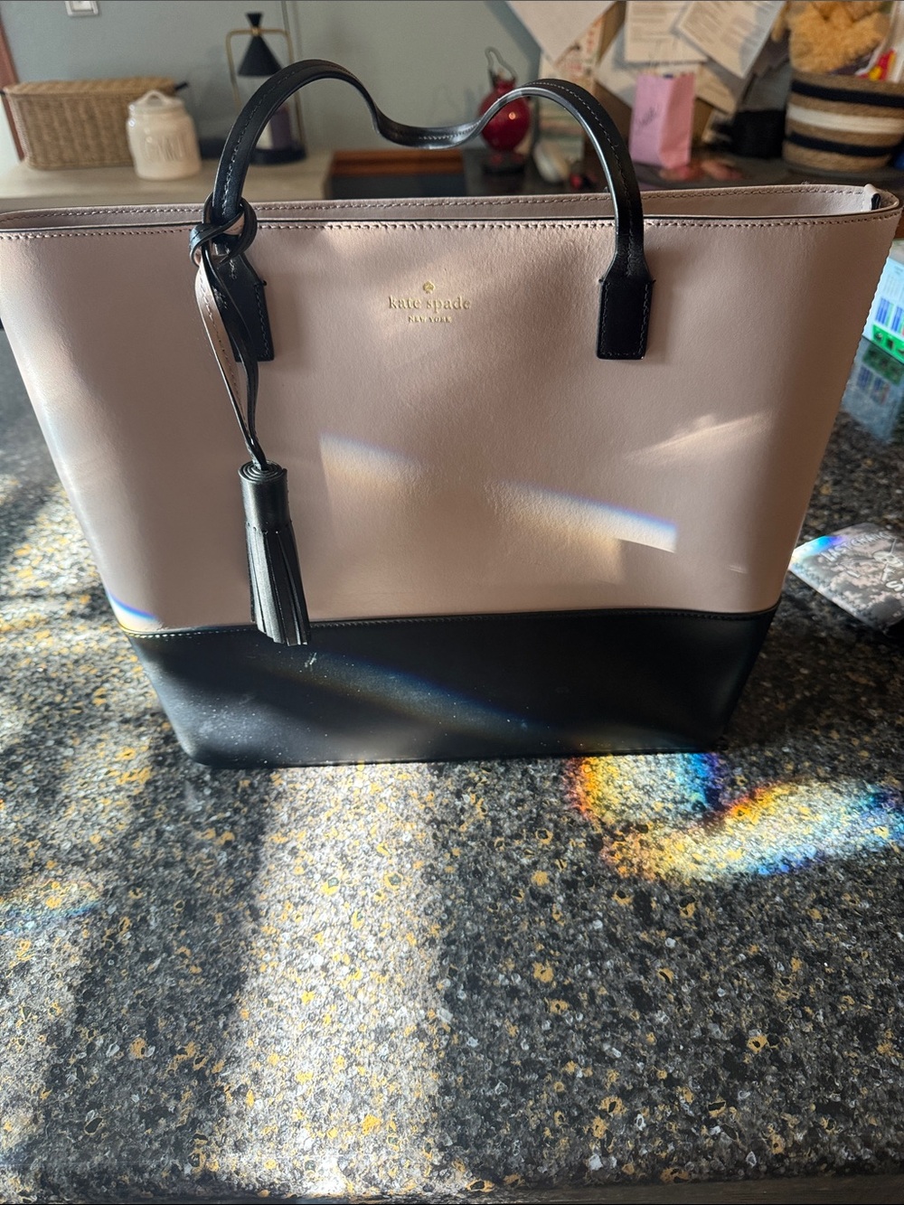 Kate Spade Wright Place Karla Black/Blush Leather.